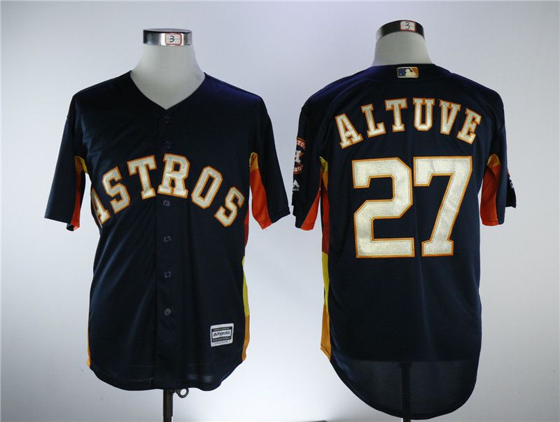 Men Houston Astros #27 Altuve Blue Game Champion Edition MLB Jerseys->minnesota vikings->NFL Jersey